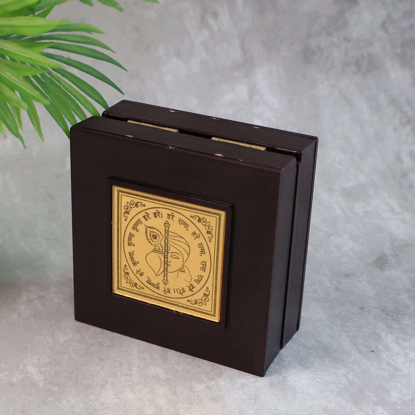 Premium Golden Charan Paduka in Wooden Box Home - Premium Quality - Best Quality & Value
