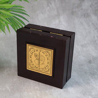 Premium Golden Charan Paduka in Wooden Box Home - Premium Quality - Best Quality & Value