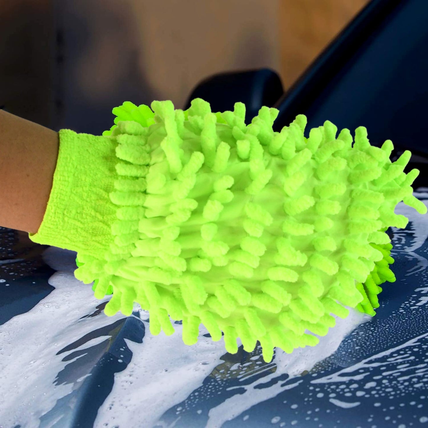 Multi-Purpose Microfiber Car Wash Glove - Washable - Best Quality & Value