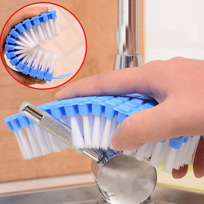 1427 Flexible Plastic Cleaning Brush For Home Kitchen And Bathroom - second image