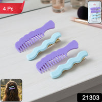 Stylish comb design hair pins pack