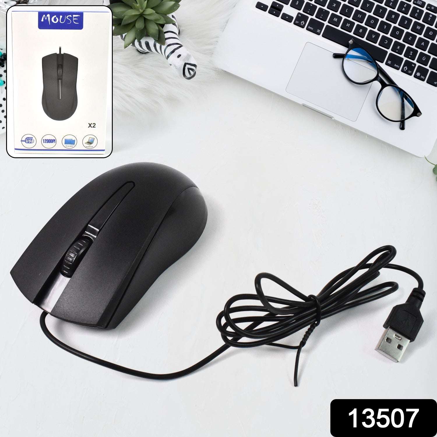 Computer  Laptop Wired Optical Mouse X2 (1 Pc) - LootFaat