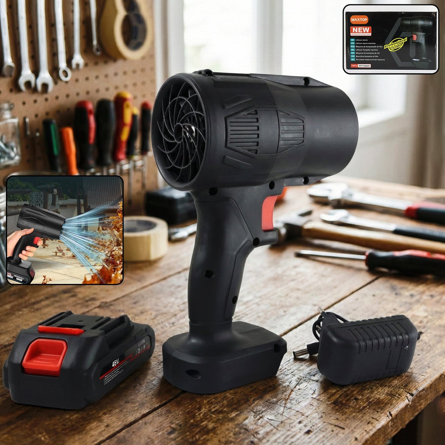Cordless leaf blower