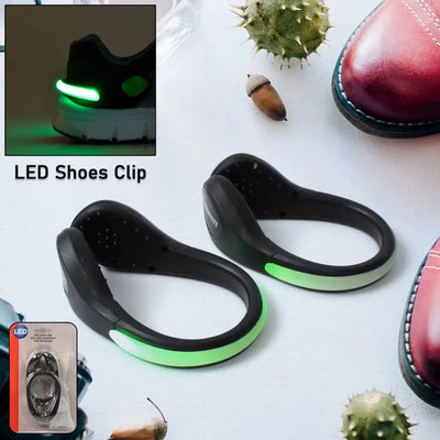 LED Shoe Clip Lights - Night Safety for Running, Biking (Pair)