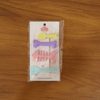 Cute Cartoon Shape Hair Clips (4 Pc)
