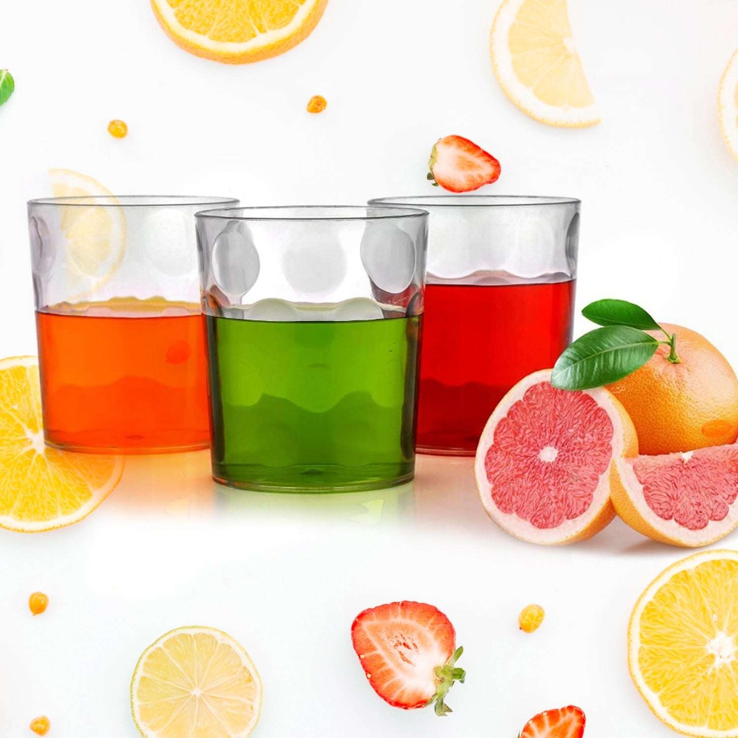 Magic Glass Clear Glass Bubble Water Juice Glasses (6 Pcs Set) - LootFaat