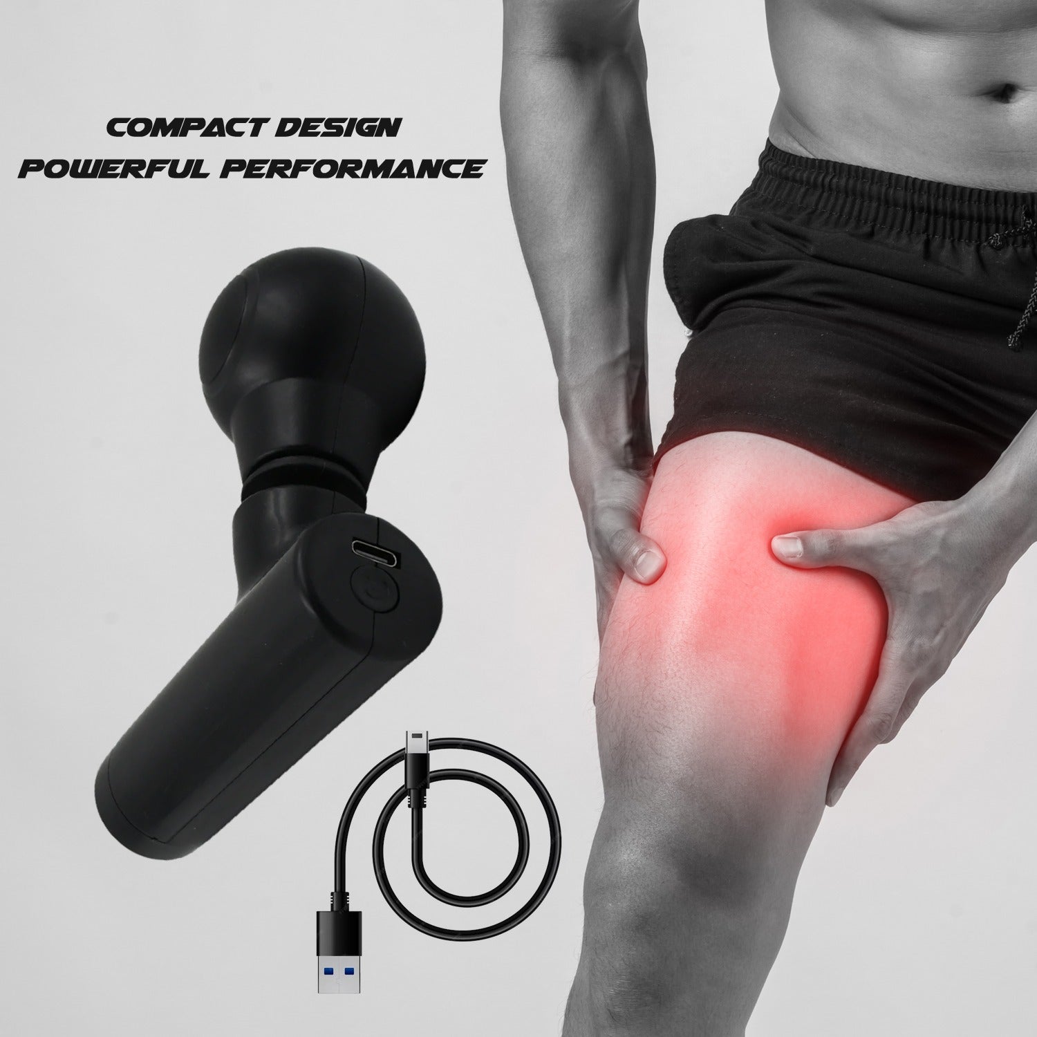 Black Mini Pocket Size Vibrator Full Body Massager Cordless One Button Operation For Body Pain  Relaxation - LootFaat
