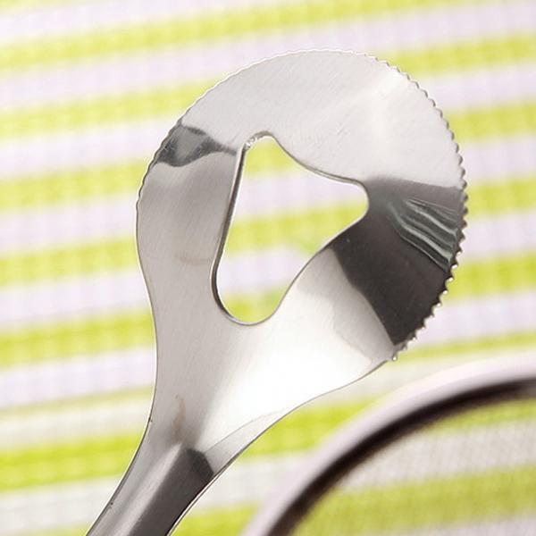 2in1 Stainless Steel Filter Spoon With Clip Food Kitchen Oil-frying Multi-functional - LootFaat