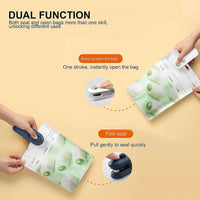 2-in-1 Mini Bag Sealer & Cutter - Rechargeable Food Sealer