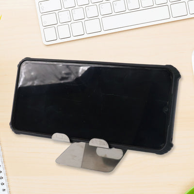Stainless Steel Universal Mobile  Tablet Stand Holder - (1 Pc) - second image
