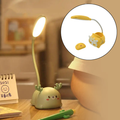 360° Adjustable LED Desk Lamp with USB Charging & Phone Holder