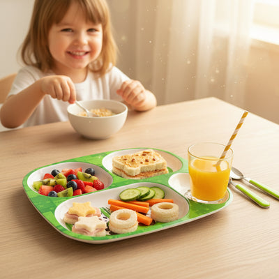Kids 4-compartment Melamine Partition Plate (1 Pc  2422 Cm) - second image