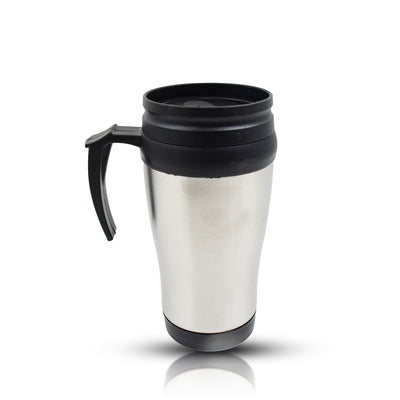 Stainless Steel Vacuum Glass Insulated Glass Coffee Cups (With Lid  Handle  1 Pc) - second image