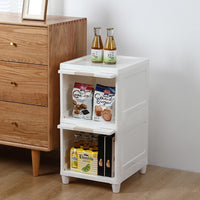 Multipurpose Storage Cabinet Storage Solutions Plastic Drawers  Multi Layer Wardrobe Storage Drawers  Foldable Multipurpose Drawer Units For Kitchen Bathroom Bedroom Cloth (2 Layer) - LootFaat