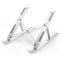 Laptop Stand For Desk  Metal Portable Laptop Stand With 6 Adjustable Angles  Laptop Riser Phone And Tablet Stand  Compatible For All Laptop - LootFaat