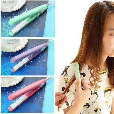 Mini Portable Hair Straightener & Curler