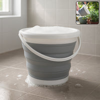 Collapsible Folding Bucket For Cleaning Car Wash Gardening  Travel (1 Pc  23x16 Cm)