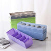 Clear Plastic Bead Storage Organizer Box with Dividers - Multicolour