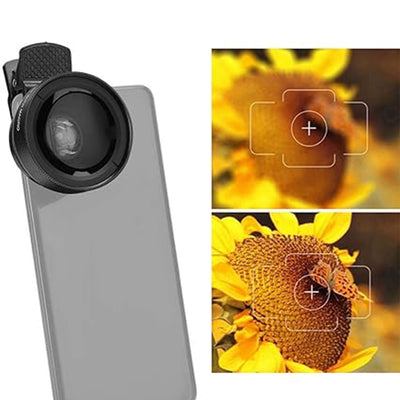 0.45x Wide Angle Lens for Phone Camera with Macro - Universal Clip-on