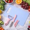 3 In 1 Multipurpose Kitchen Fruit  Vegetable Cutting Board Set - Ho...