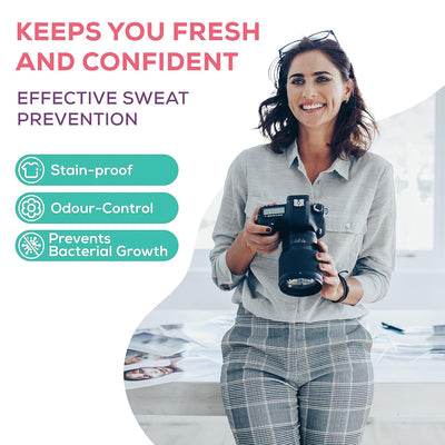 Beautiful Basics Underarms Sweat Pads Disposable (Pkts 6x 60 Pcs Set) - second image