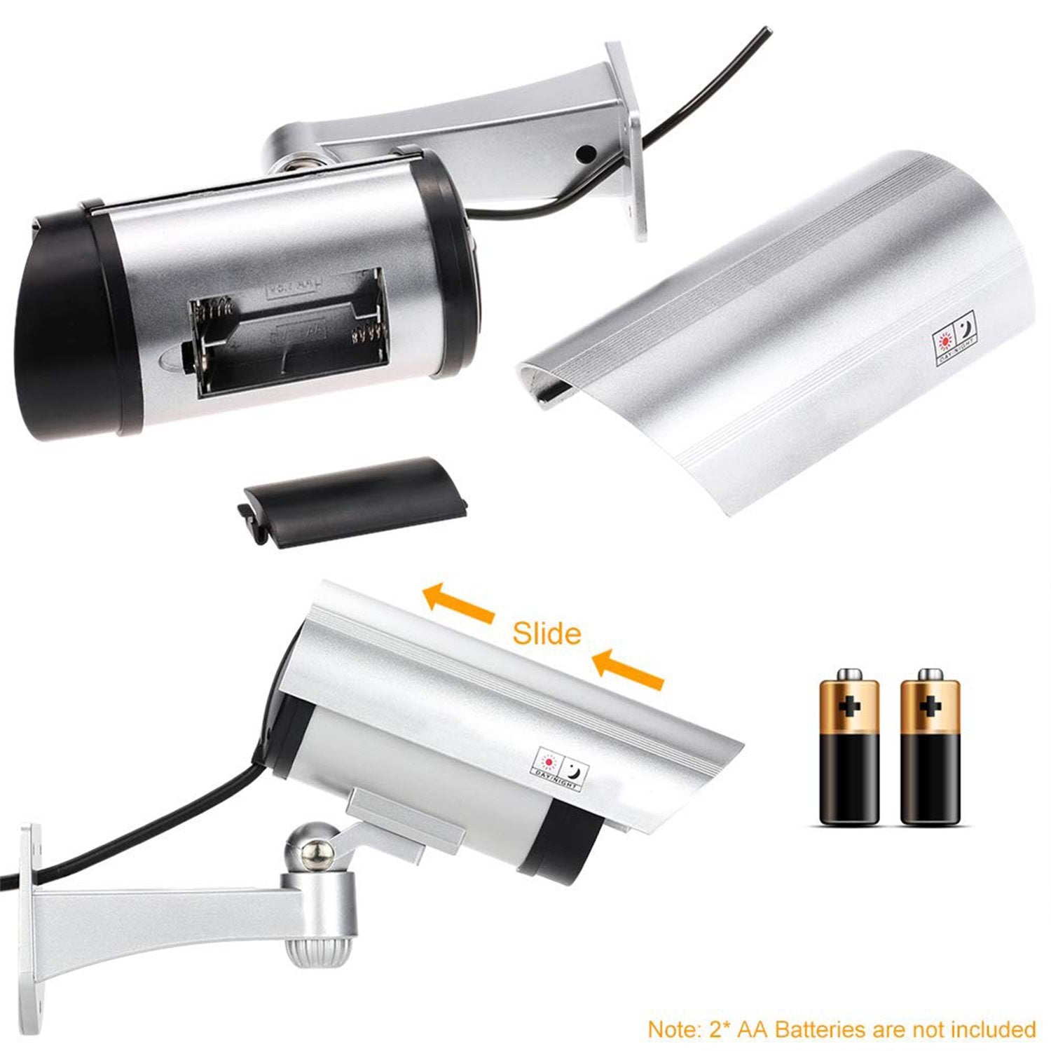 Wireless Security Cctv False Outdoor Fake Dummy Piece Ir Camera - LootFaat