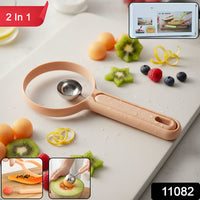 2 In 1 Fruit Scooper And Cutter Tool (1 Pc) - Home & Kitchen - top-rated home & kitchen by LootFaat