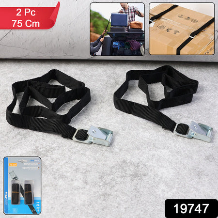 Heavy-duty Luggage Tie Down Strap Set  (2 Pc  75 Cm)
