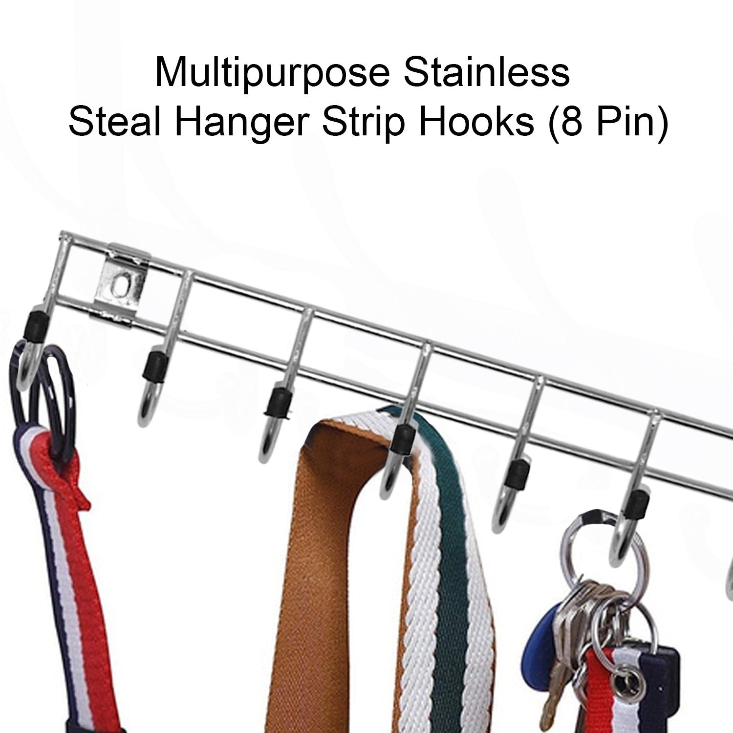 Multipurpose Stainless Steal Hanger Strip Hooks (6 Pin) - LootFaat