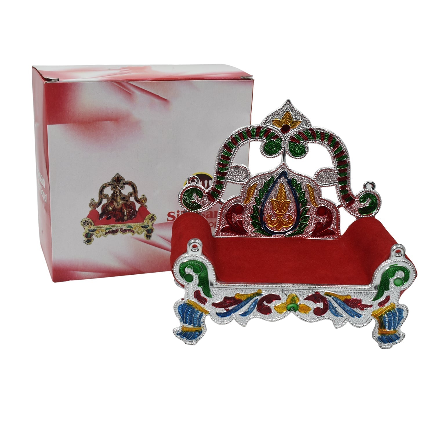 Big Singhasan Bal Gopal Used In All Kinds Of Household And Official Places For Placing Gods Sculpture Over It. - LootFaat