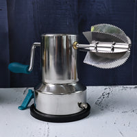 Supermom Stainless Steel Coconut Scraper With Vacuum Base (1 Pc)