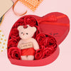 Valentine's Day Rose Gift Box with Teddy Bear
