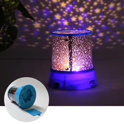 Led Projector Night Light Amazing Lamp 3 Battery Operated Lamps Rotation With The Music Function Master For Kids Bedroom Home Decoration Nightromantic Gift (Battery Not Included  1 Pc) - second image