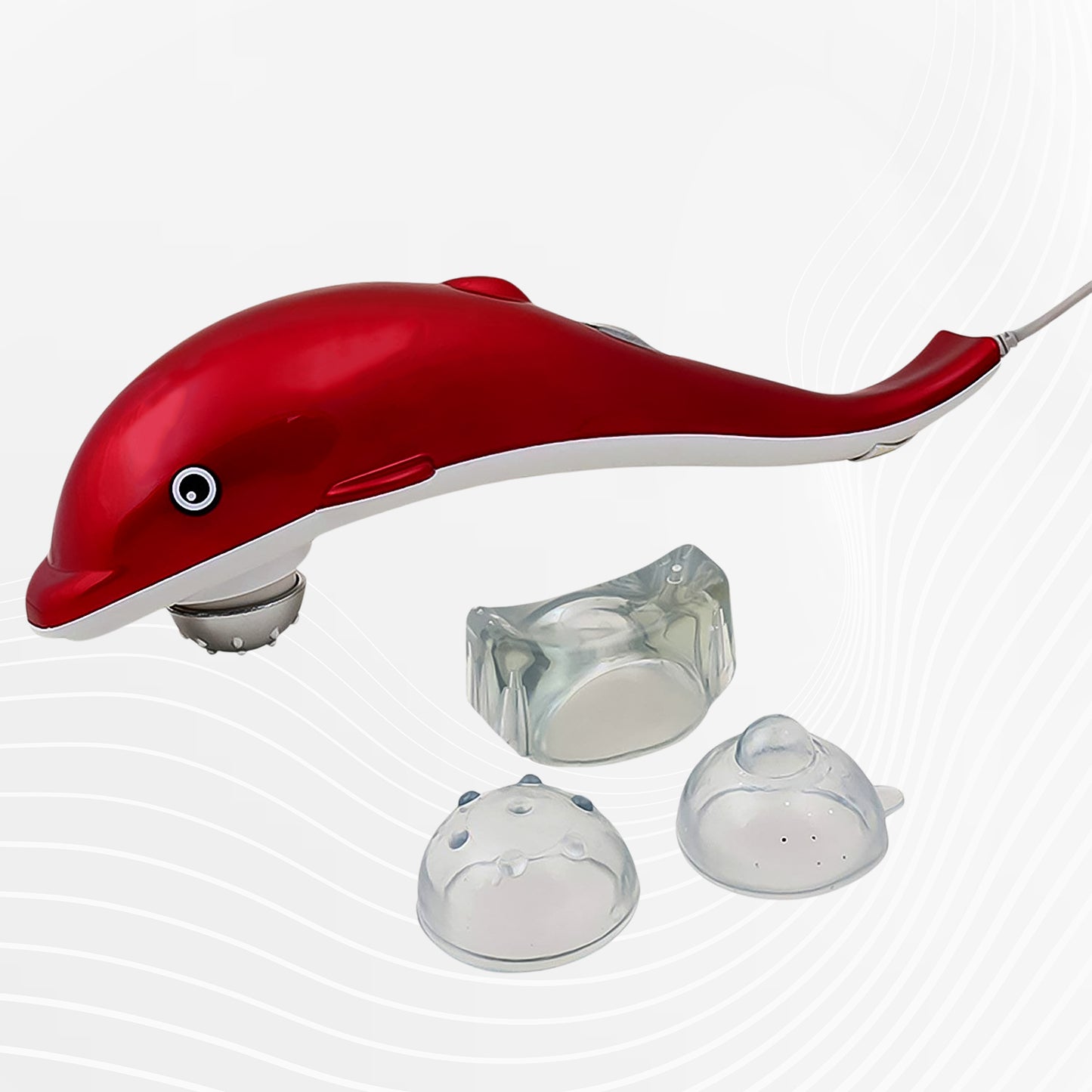 Dolphin Handheld Massager - Electric Vibration & Infrared Therapy