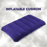 Velvet Air Inflatable Travel Pillow (Blue) - LootFaat