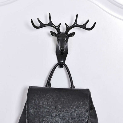 Deer Head Adhesive Wall Hook - Decorative Key & Coat Hanger - second image