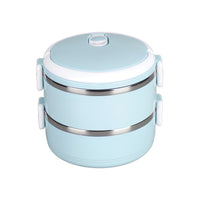 Multi Layer Stainless Steel Hot Lunch Box (2 Layer) - LootFaat