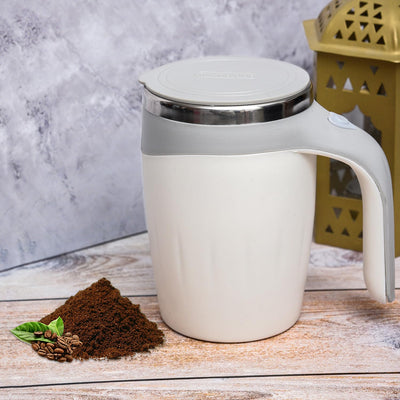 Self Stirring Coffee Mug - Magnetic Stainless Steel Mixing Cup - second image