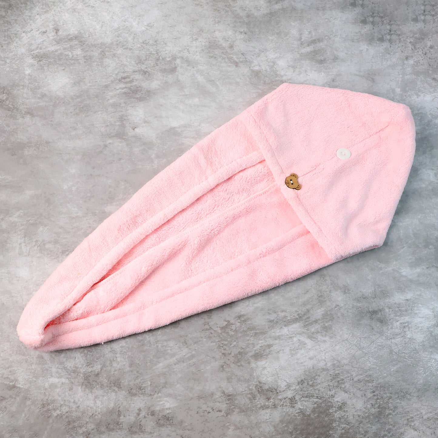 Teddy Bear Microfiber Hair Drying Towel Wrap