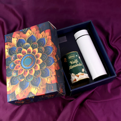 Effete Kulfi Almonds Gift Set with Bottle - Golden Edition (2 Pcs) - second image