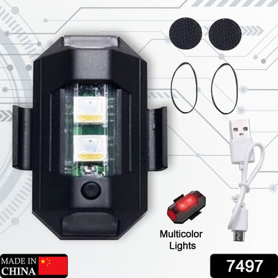 Mini LED Strobe Lights - RGB Waterproof Anti-Collision Drone/Bike/Motorcycle Safety Light - second image