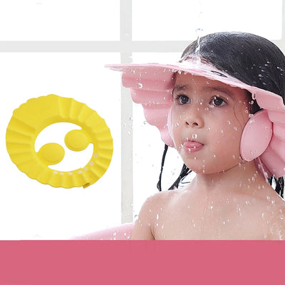 Baby Shower Cap - Adjustable, Safe Bathing Visor for Hair Washing