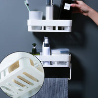 Multipurpose Kitchen Bathroom Shelf Wall Holder Storage Rack Bathroom - LootFaat