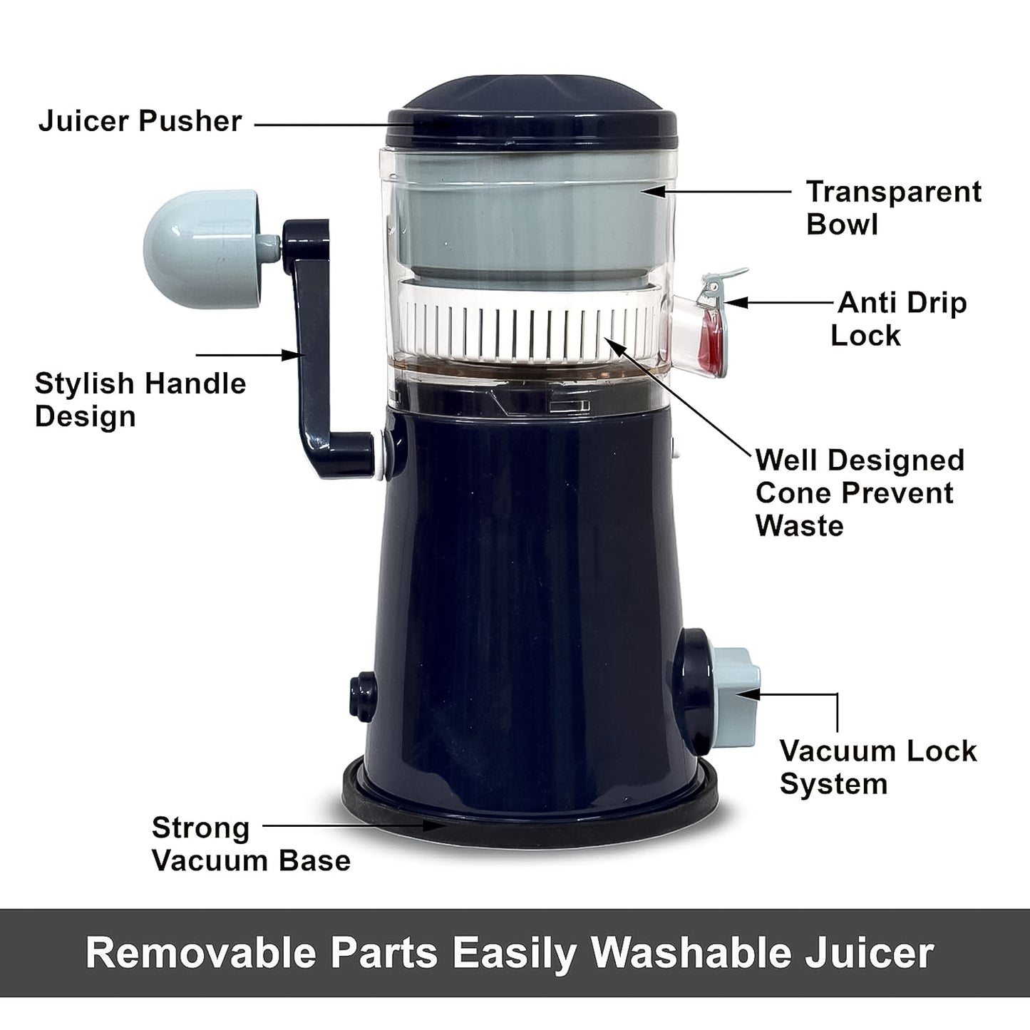 Ritu Rapid Hand Juicer: Manual Fruit & Vegetable Juice Extractor