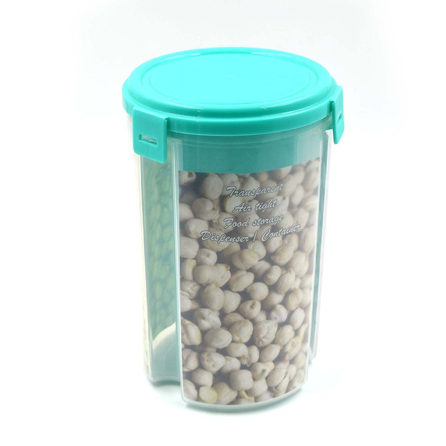 3 In 1 Transparent Air Tight Storage Dispenser Container (With Color Box) - LootFaat
