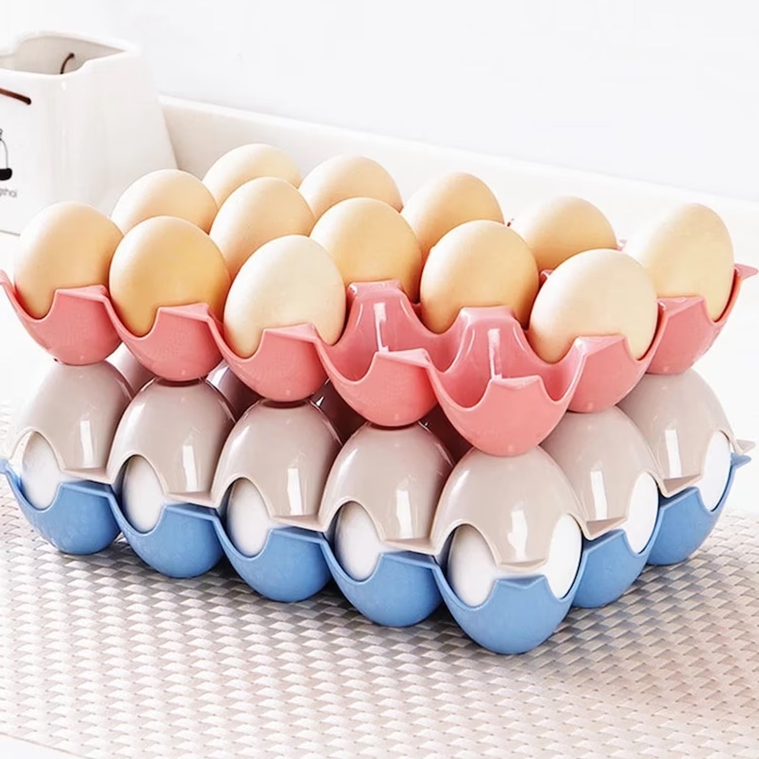 Egg Trays For Storage With 15 Eggs Holder - LootFaat