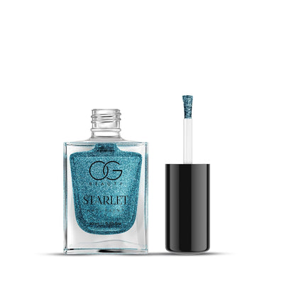 Og Beauty Aqua Bluebell Starlet Glitter Nail Paint (10 Ml  1 Pc)