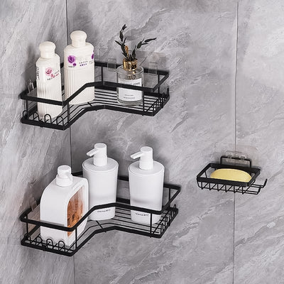 Corner Shower Shelf Organizer - Self Adhesive, Rustproof (2 Pack) - second image