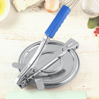 7149a Puri Press Maker - Stainless Steel Puri Maker Press Machine - Roti Chapati Presser For Home - Papad-khakhra- Puri Maker Press Machine With Handle Manual Puri Maker (Medium)