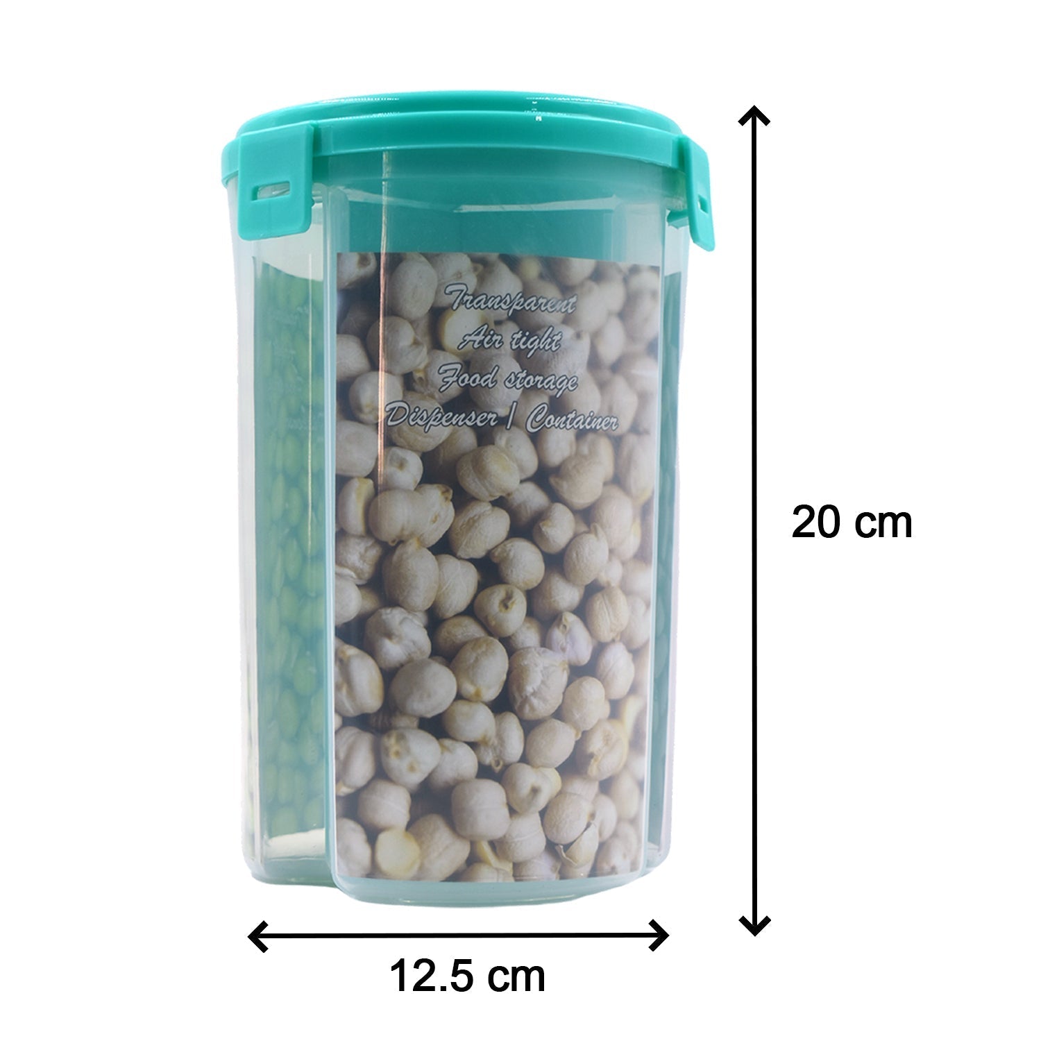3 In 1 Transparent Air Tight Storage Dispenser Container (With Color Box) - LootFaat